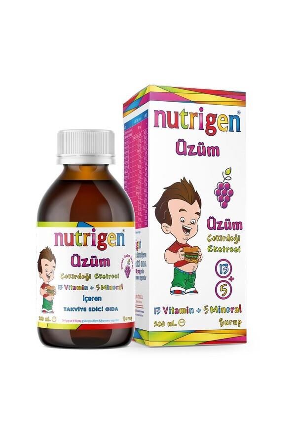 Nutrigen Üzüm Pediatrik Şurup 200 ml SKT:10.26