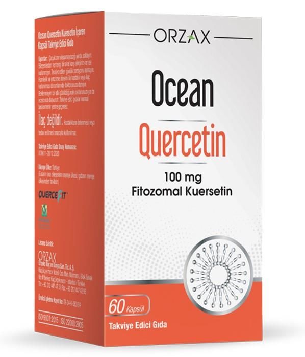 Orzax Ocean Quercetin 100 mg 60 Kapsül SKT:02.26