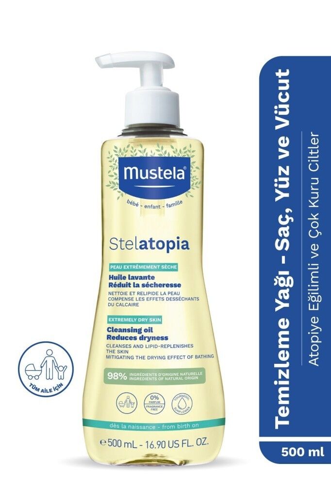 Mustela Stelatopia Huile Lavante Cleansing Oil 500 ML SKT:05.26