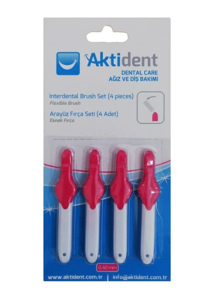Aktident Arayüz Fırçası 0.40 MM 4 Adet