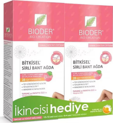 Bioder Bio Epilation Bitkisel Tüy Azaltıcı Vücut Sirli Bant Ağda Hassas Ciltler - İkincisi Hediye
