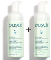 Caudalie Instant Foaming Cleanser 2 x 150 ml - Tüm Cilt Tipleri Için Temizleme Köpüğü - İkincisi %50 İndirimli