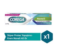 Corega Gün Boyu Güçlü Tutuş Naneli Diş Protez Yapıştırıcı Krem 40 gr SKT:03.27