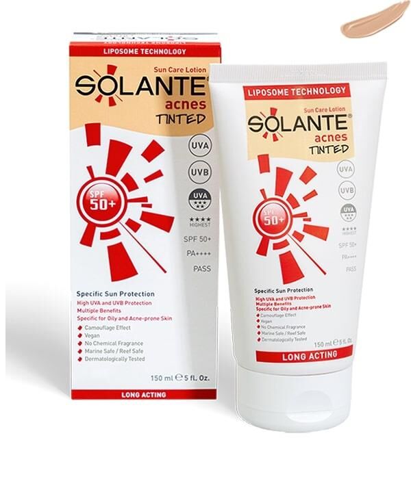 Solante Acnes Tinted SPF50 150 ml SKT:01.29