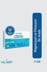 Velavit V-Magnesium & Potassium Citrate 20 Saşe SKT:04.26