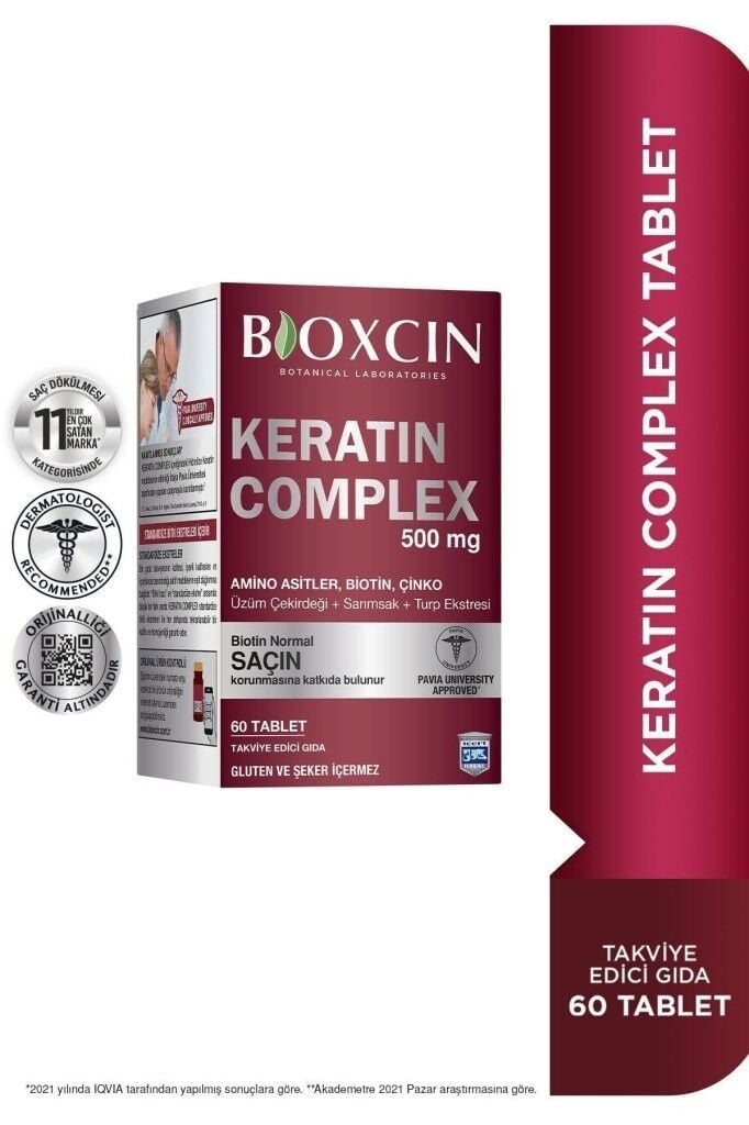 Bioxcin Keratin Complex 500 mg 60 Tablet SKT:02.27