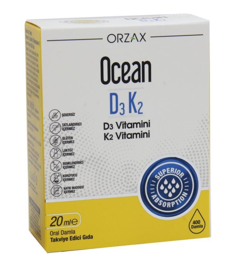 Ocean D3K2 Damla 20 ml SKT:10.26