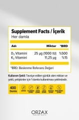 Ocean D3K2 Damla 20 ml SKT:10.26