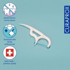 Curaprox DF 967 Çatal Diş İpi 30 Adet