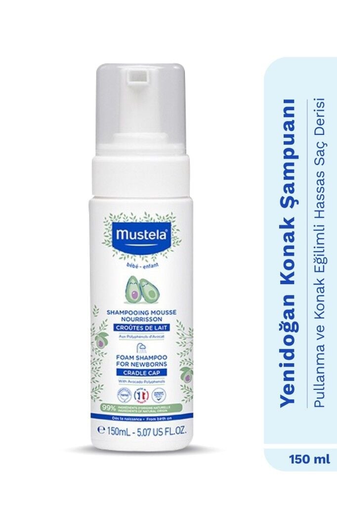 Mustela Yenidoğan Köpük Şampuan 150 ML SKT:05.27