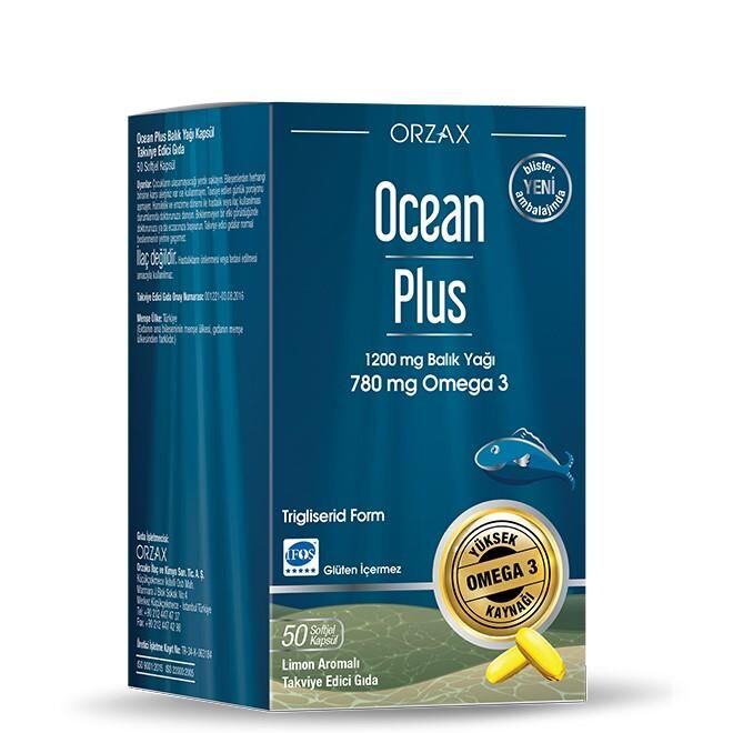 Orzax Ocean Plus 1200 mg 50 Kapsül SKT:03.26