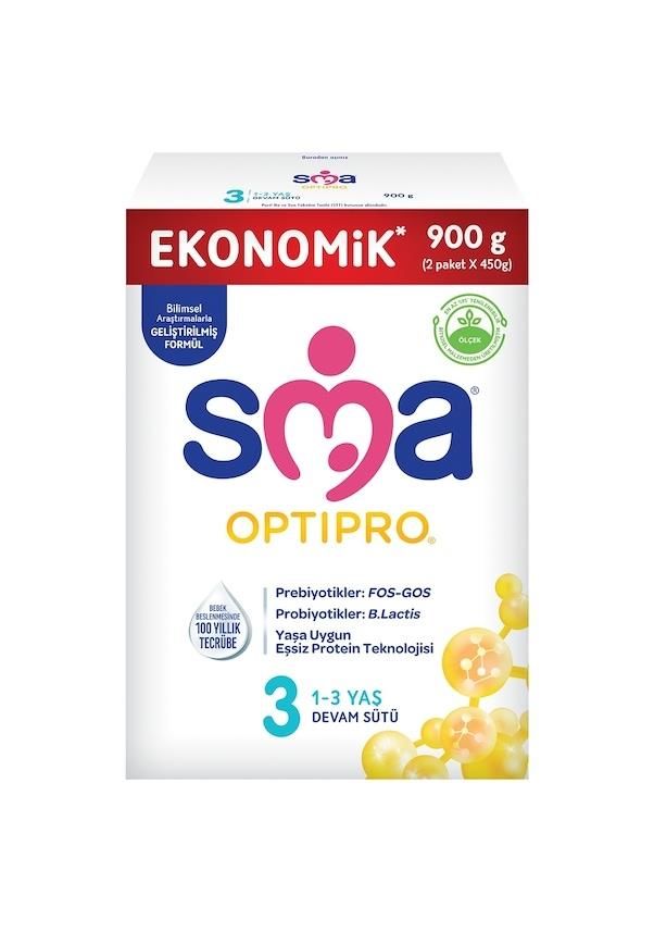 SMA Optipro 3 Devam Sütü 450 gr 2'li SKT:08.26