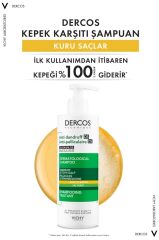 Vichy Dercos Anti-Dandruff Şampuan Kuru Saçlar için Kepek Karşıtı 390 ml