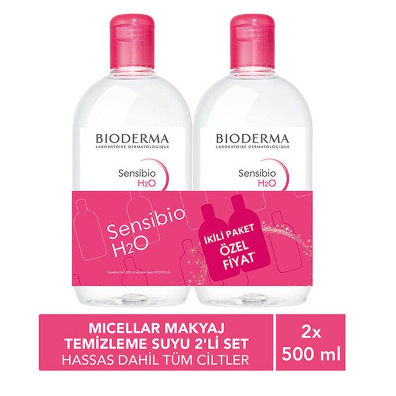 Bioderma Sensibio H2O 500 ml - İkili Paket Özel Fiyat SKT:06.27