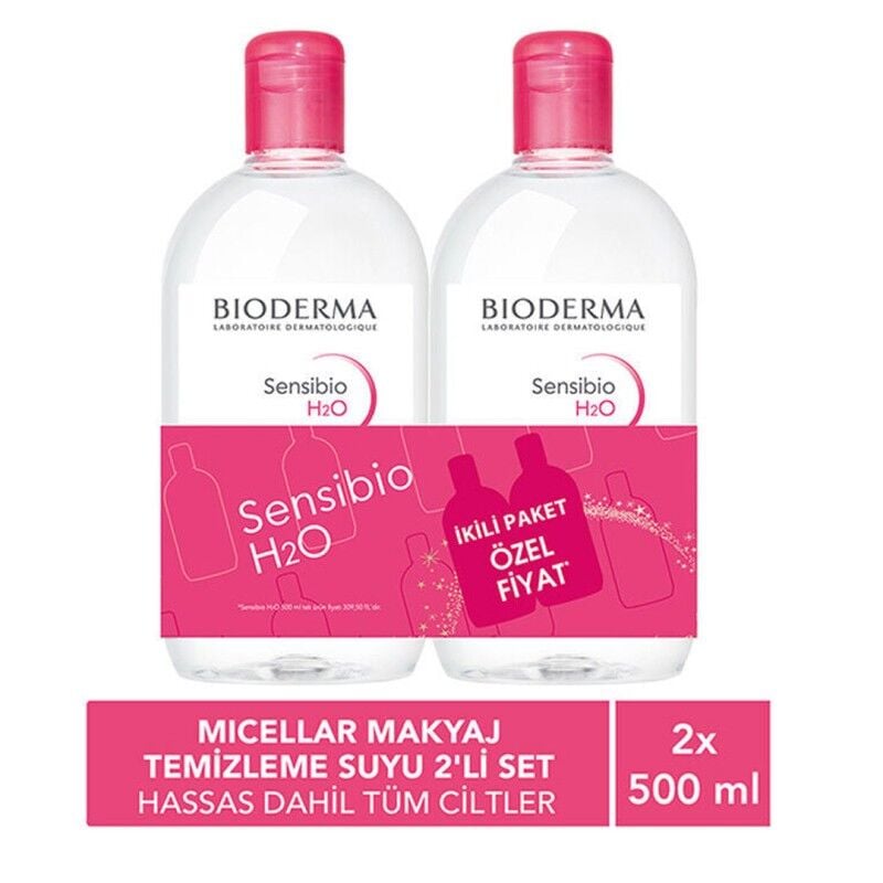 Bioderma Sensibio H2O 500 ml - İkili Paket Özel Fiyat SKT:06.27