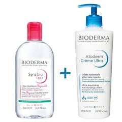 Bioderma Atoderm Cream Ultra 500 ml + Sensibio H2O 500 ml SKT:03.27