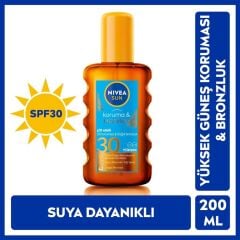 Nivea Sun Güneş Yağı Koruma & Bronzluk Arttırıcı SPF30 200 ml