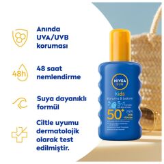 Nivea Sun Kids Güneş Spreyi Nemlendirici SPF50 200 ml