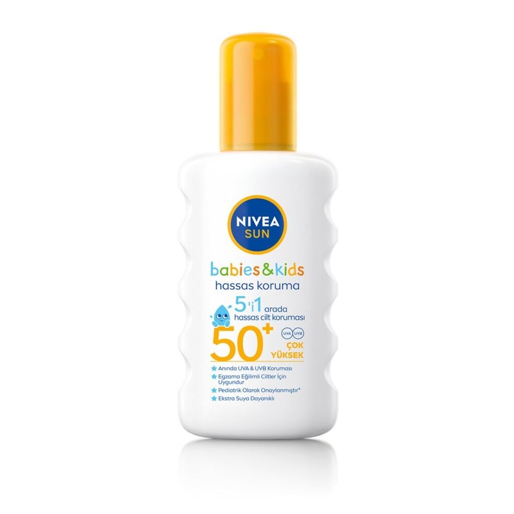 Nivea Sun Kids Güneş Spreyi Hassas Koruma Kokusuz SPF50 200 ml
