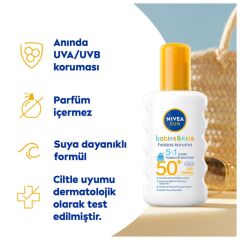 Nivea Sun Kids Güneş Spreyi Hassas Koruma Kokusuz SPF50 200 ml