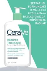 Cerave Foaming Cleanser Normal & Yağlıya Dönük Ciltler İçin 473 ml