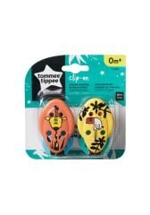 Tommee Tippee Emzik Askısı 2'li Clip-on Kahverengi-Sarı