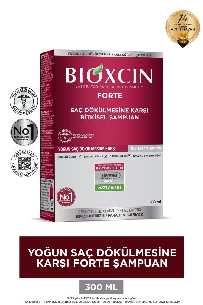 Bioxcin Şampuan Forte Tüm Saçlar 300 ml