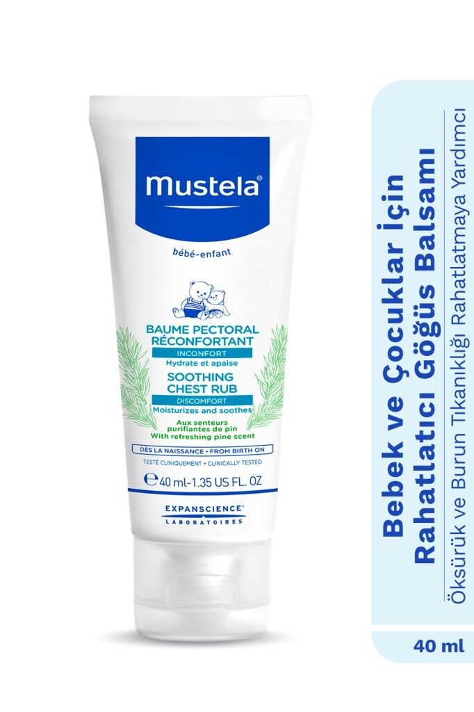 Mustela Soothing Comfort Chest Rub Rahatlatıcı Göğüs Balsamı 40 ml SKT:09.26