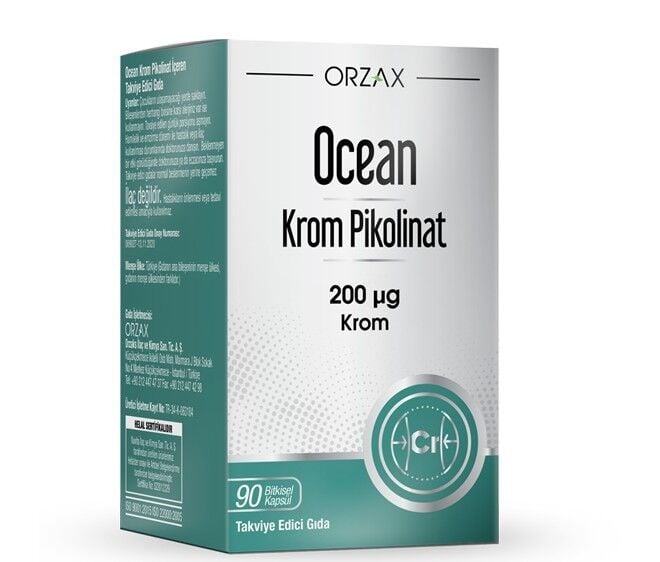 Ocean Krom Pikolinat 200 Mcg 90 Kapsül SKT:08.27