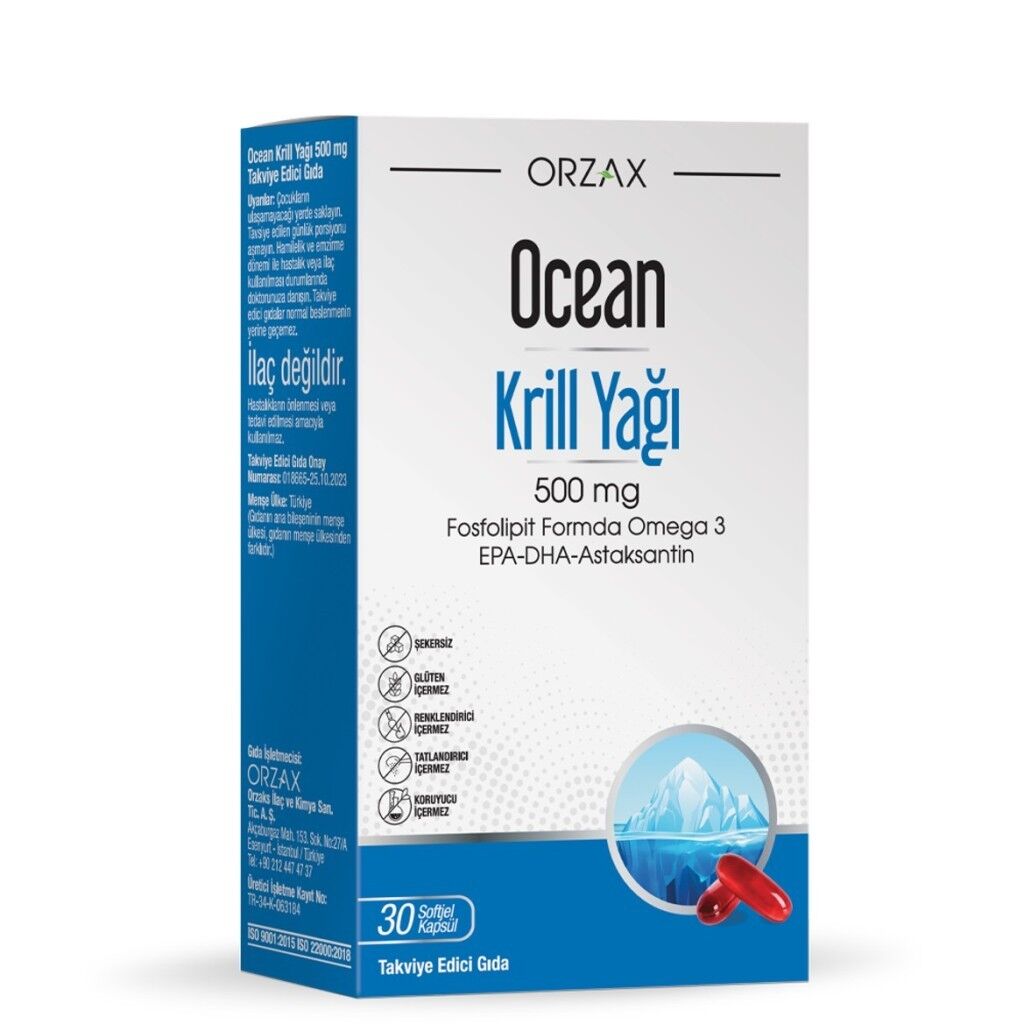Ocean Krill Oil 700 mg 30 Kapsül SKT:11.27