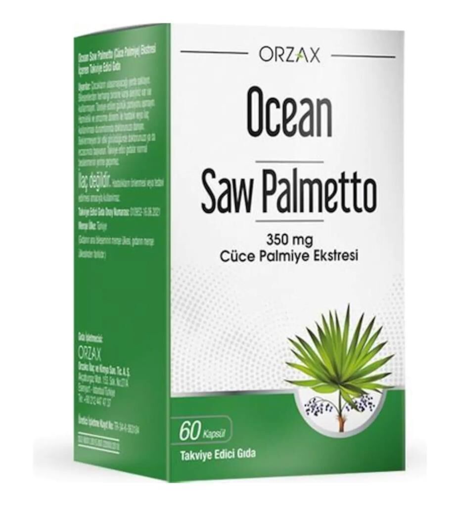 Ocean Saw Palmetto 350 mg 60 Kapsül SKT:01.27