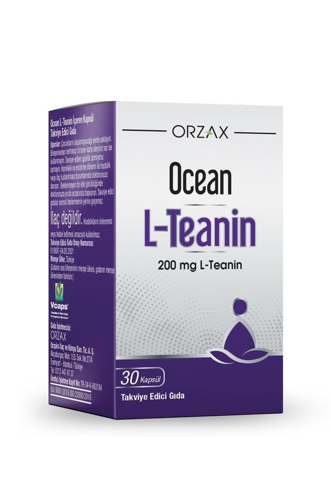 Ocean L-Teanin 200 mg 30 Kapsül SKT:09.27
