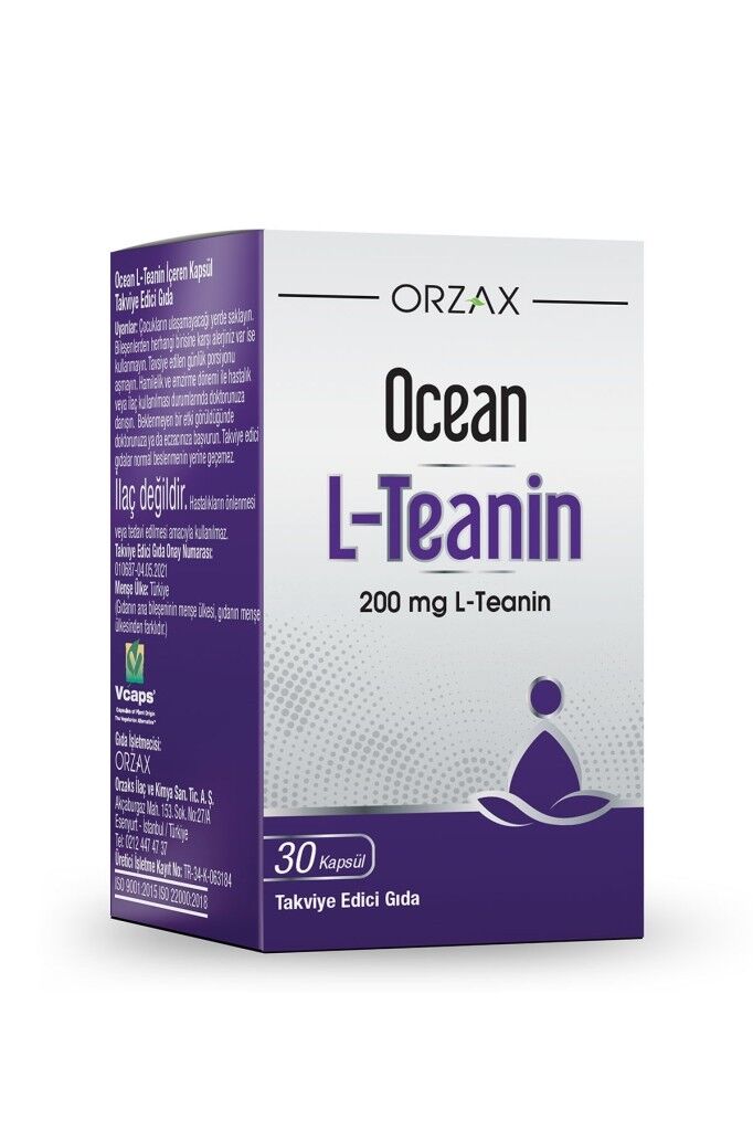 Ocean L-Teanin 200 mg 30 Kapsül SKT:09.27