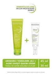 Bioderma Sebium Kerato+ 30 ml + Sebium Foaming Gel Active 45 ml SKT:10.26