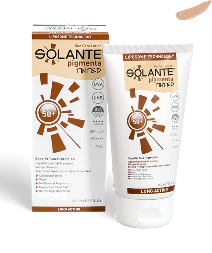 Solante Pigmenta Tinted Sun Care Lotion SPF50+ 150 ml SKT:03.29