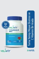 Velavit V-Cranberry & Vitamin C 30 Kapsül SKT:01.26