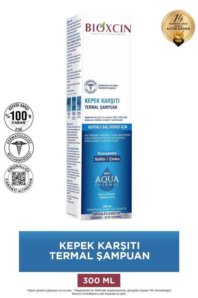 Bioxcin Şampuanı Aquathermal Kepek Karşıtı 300 ml