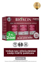 Bioxcin Forte Yoğun Saç Dökülmesine Karşı Bitkisel Şampuan 300 ml - 3 Al 2 Öde