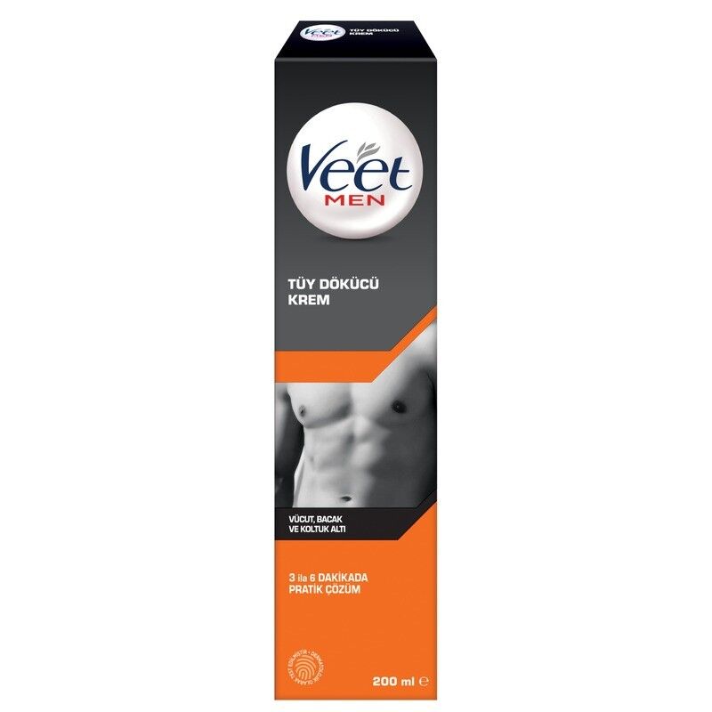 Veet Men Tüy Dökücü Krem Normal Ciltler 200 ml SKT:10.27