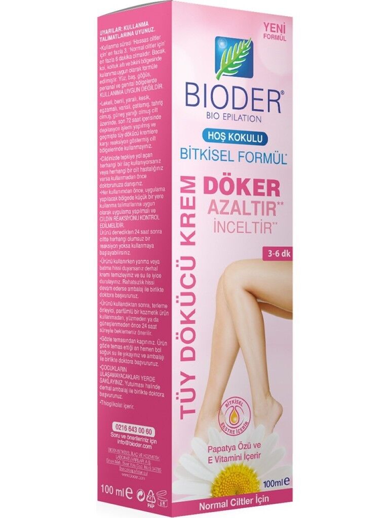 Bioder Tüy Dökücü Krem Normal Cilt 100 ml
