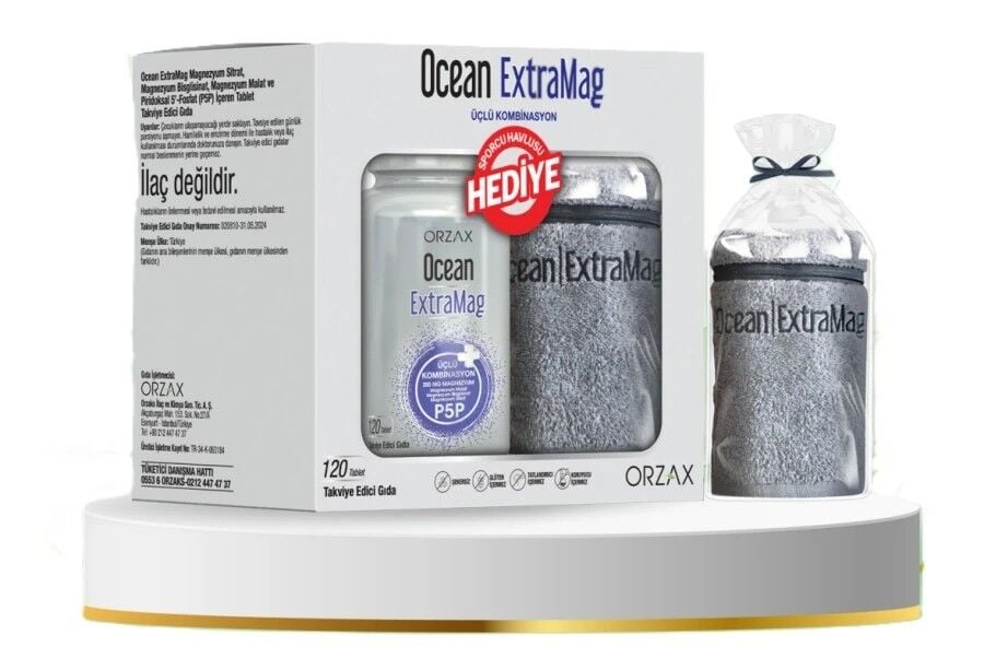 Ocean Extramag 120 Tablet + Sporcu Havlu Hediyeli SKT:02.28