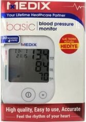 Medix Basic Tansiyon Aleti Koldan 120 Hafızalı