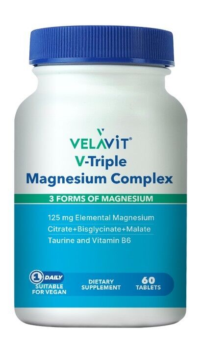 Velavit V Triple Magnesium Complex 60 Kapsül SKT:01.28