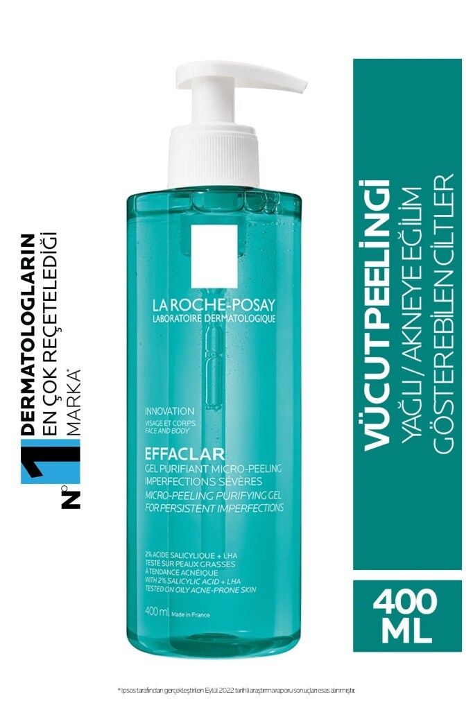 La Roche Posay Effaclar Micro Peeling Gel 400 ml  SKT:08.26