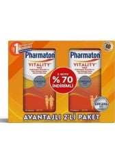 Pharmaton Vitality 30 Tablet Avantajlı 2'li Paket - 2.Si %70 İndirimli SKT:05.26