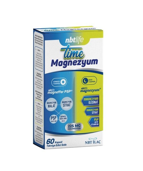 Nbt Life Time Magnezyum 60 Kapsül SKT:02.28