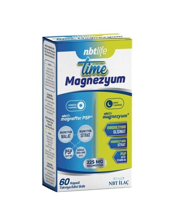 Nbt Life Time Magnezyum 60 Kapsül SKT:02.28