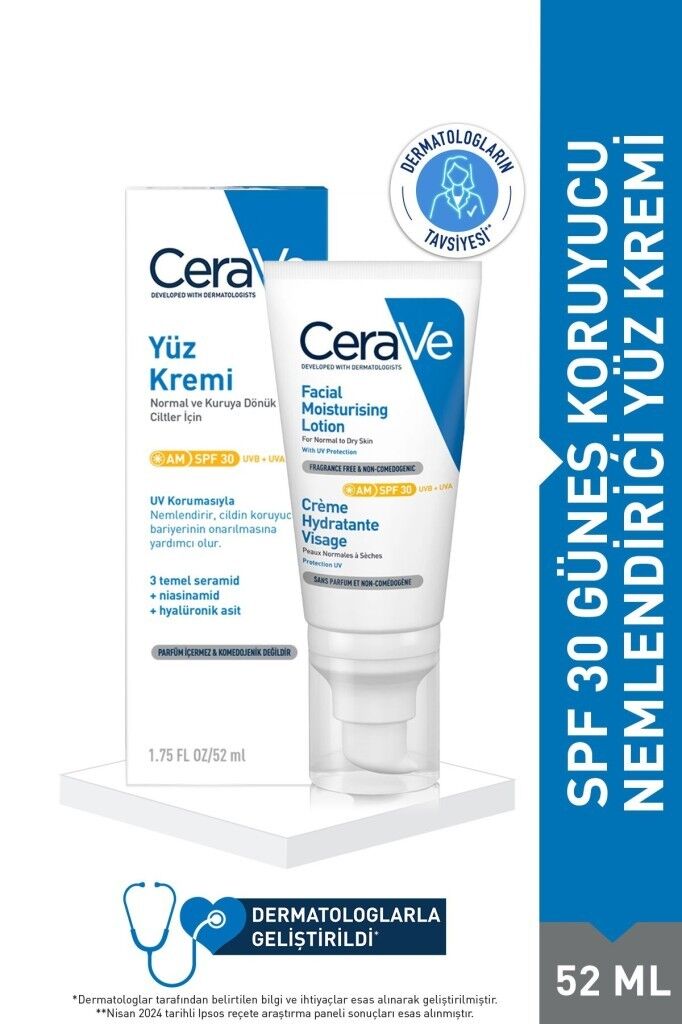 Cerave Nemlendirici Yüz Kremi SPF30 52 ml