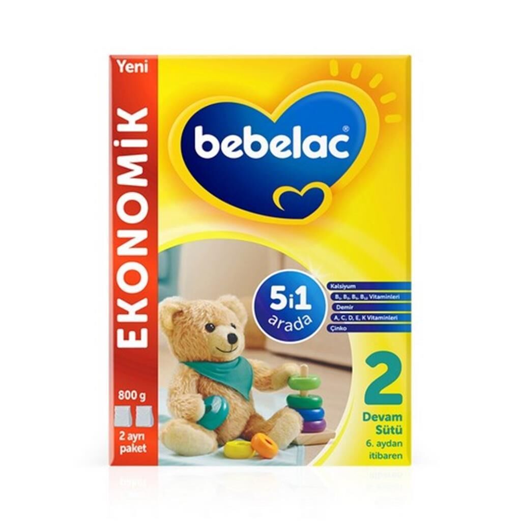 Bebelac 2 Devam Sütü 6 Ay+ 800 gr SKT:09.26