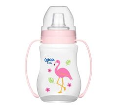 Wee Baby 754 Akıtmaz Kulplu PP Antikolik Bardak 250 ml - Pembe